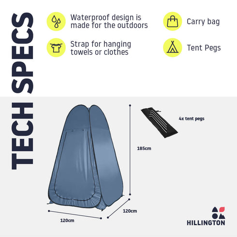 Pop-Up Privacy Tent - Grey
